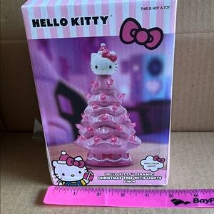 Hello Kitty Pink and White Ceramic Tree with Lights